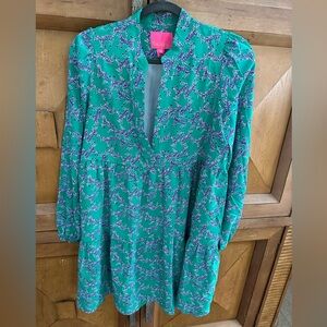 Lilly Pulitzer Green Zebra Dress size M